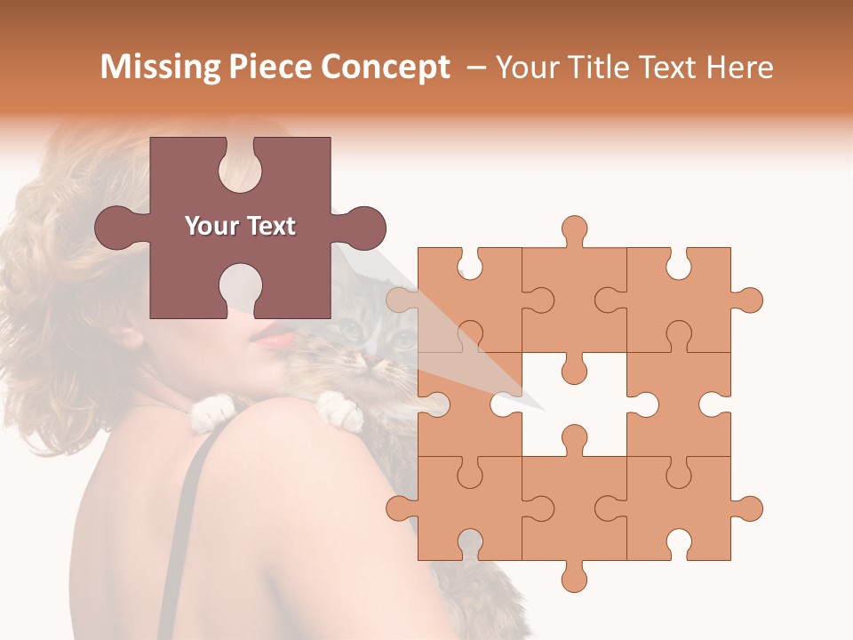 Pet Model Cat PowerPoint Template