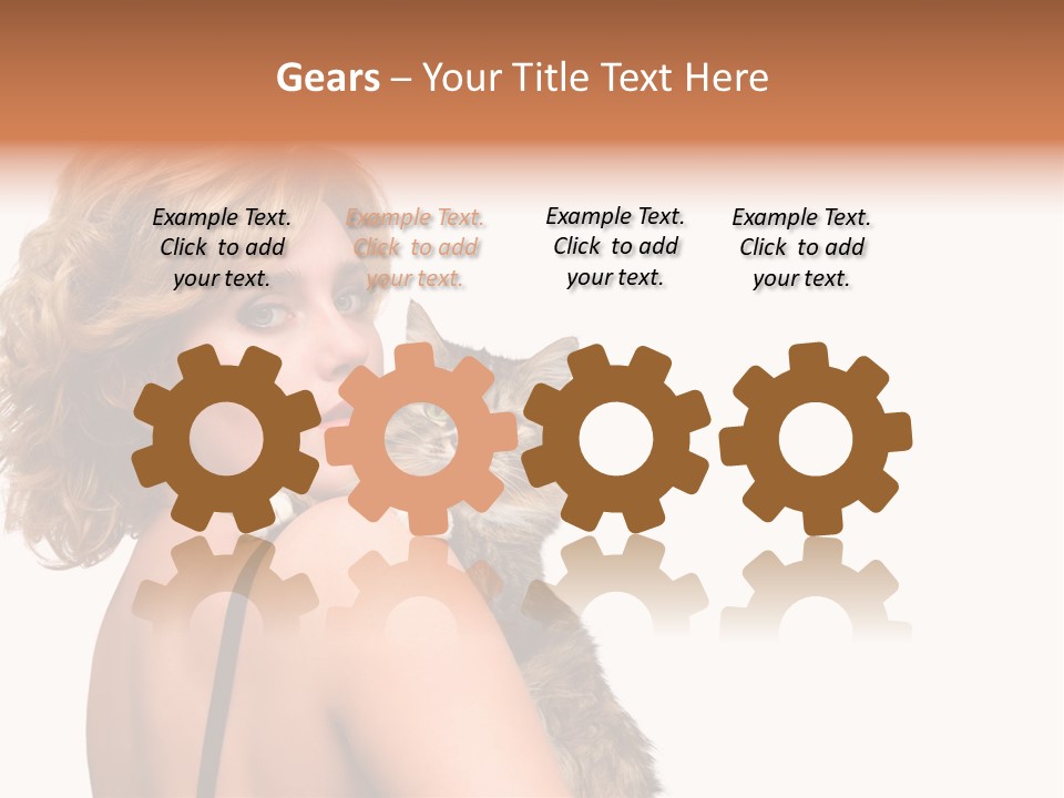 Pet Model Cat PowerPoint Template