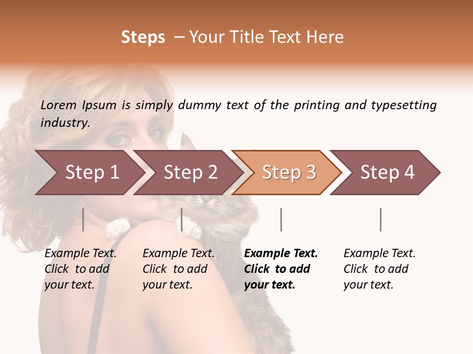 Pet Model Cat PowerPoint Template