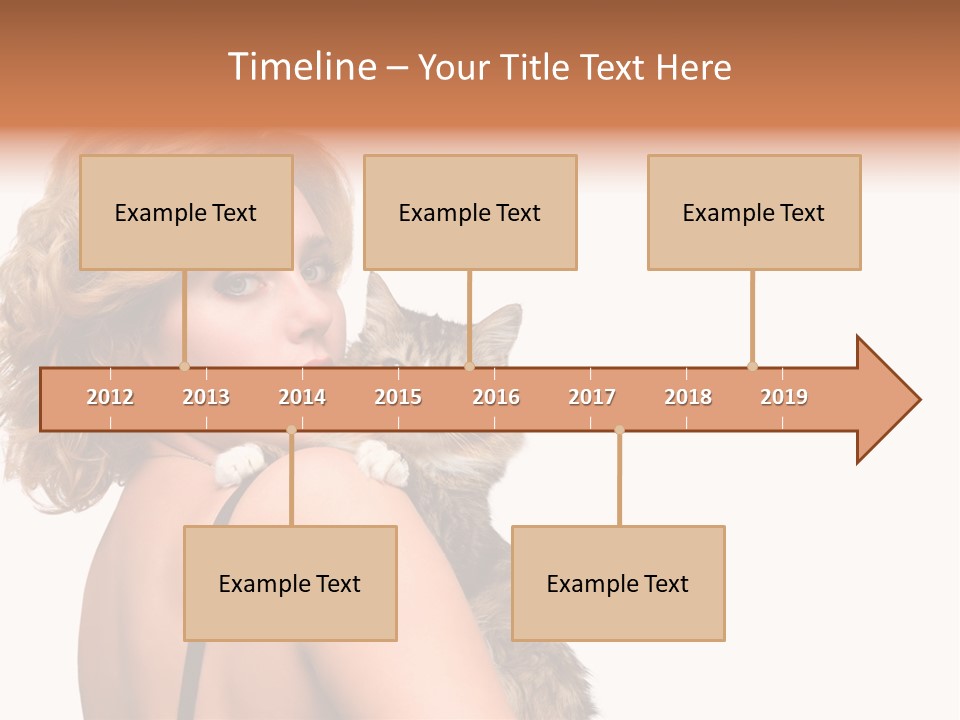 Pet Model Cat PowerPoint Template