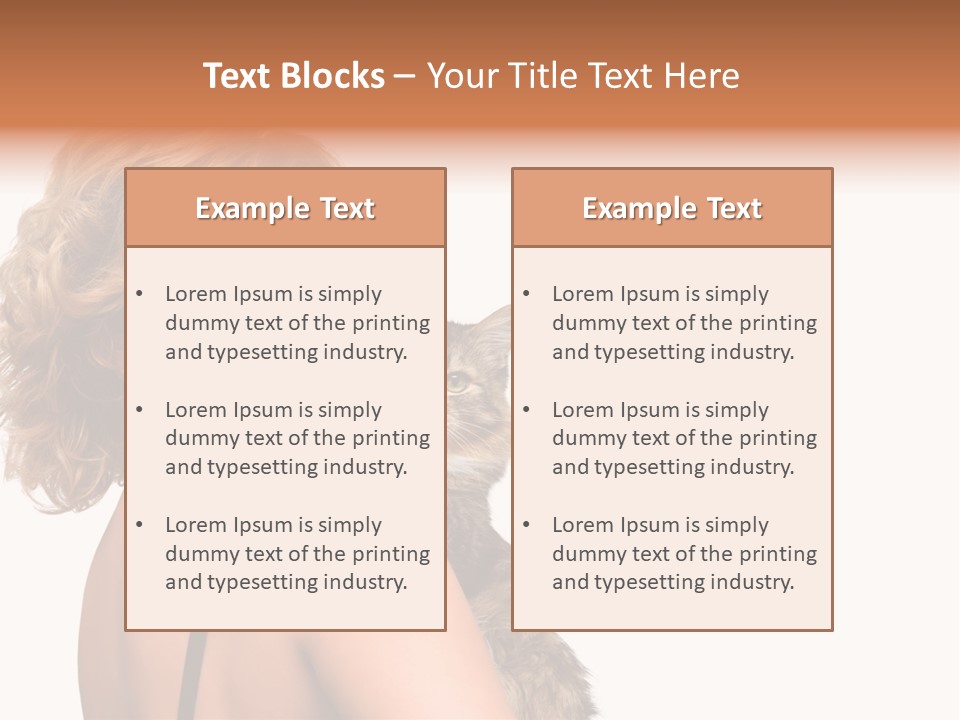 Pet Model Cat PowerPoint Template