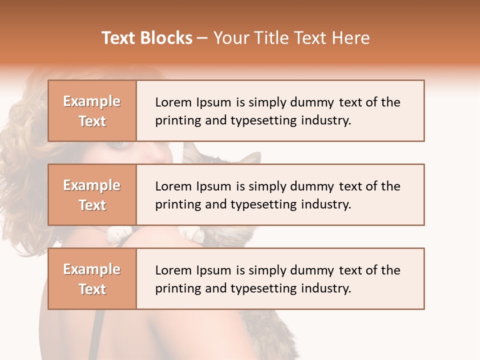 Pet Model Cat PowerPoint Template