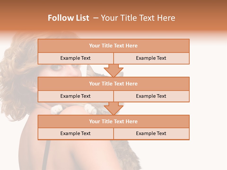 Pet Model Cat PowerPoint Template