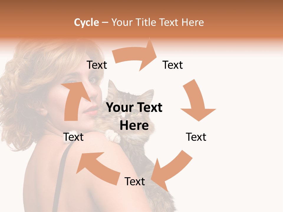 Pet Model Cat PowerPoint Template