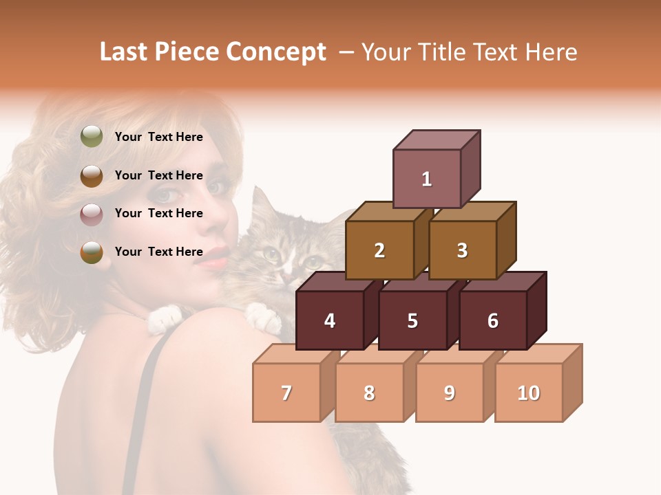 Pet Model Cat PowerPoint Template
