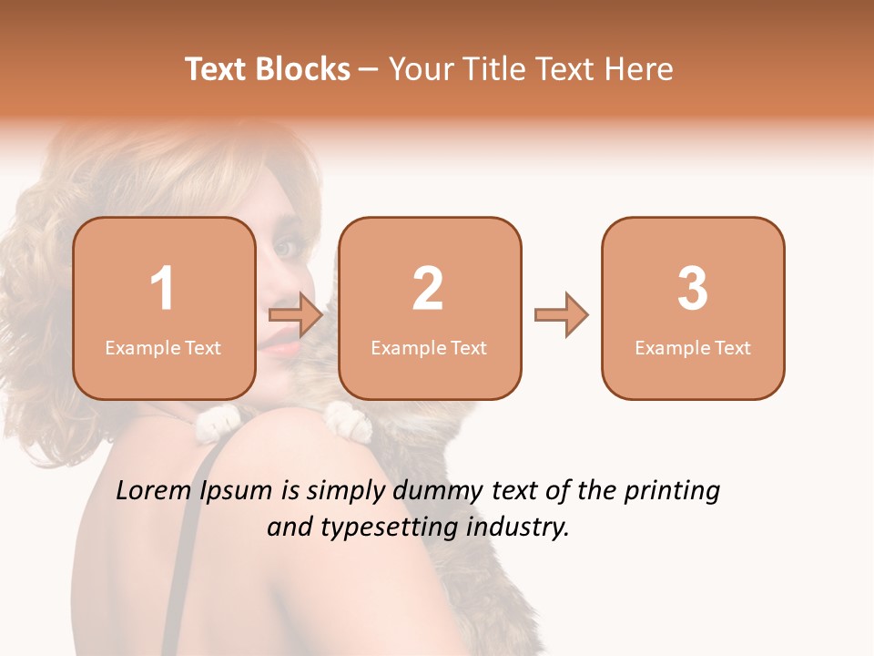 Pet Model Cat PowerPoint Template