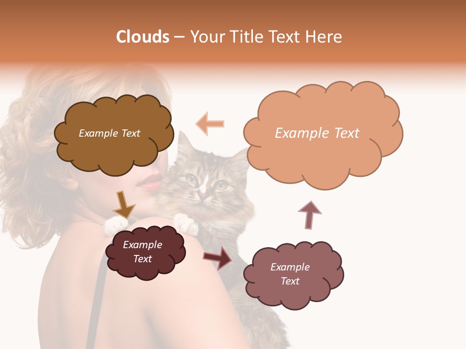 Pet Model Cat PowerPoint Template