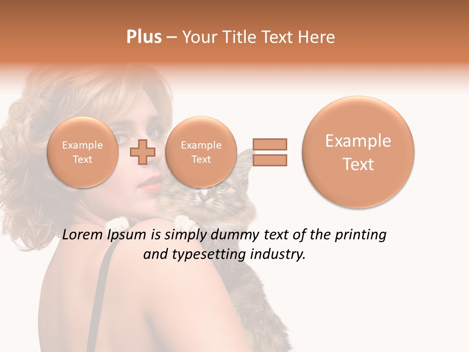 Pet Model Cat PowerPoint Template