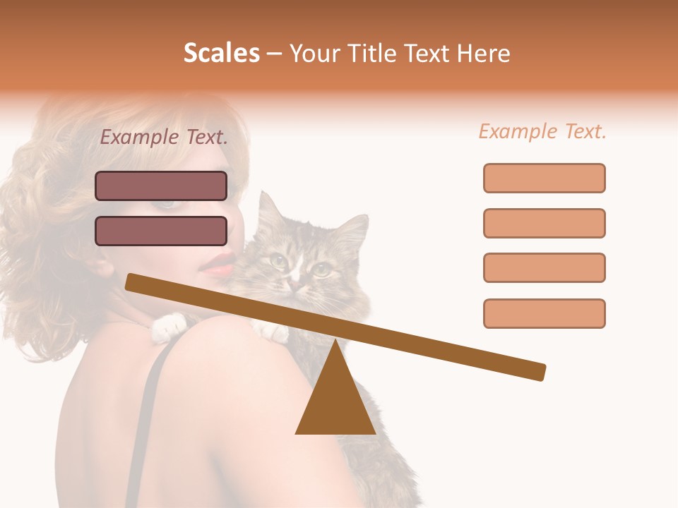 Pet Model Cat PowerPoint Template