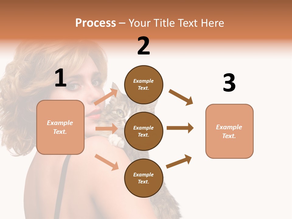 Pet Model Cat PowerPoint Template