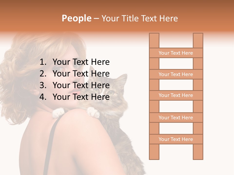 Pet Model Cat PowerPoint Template