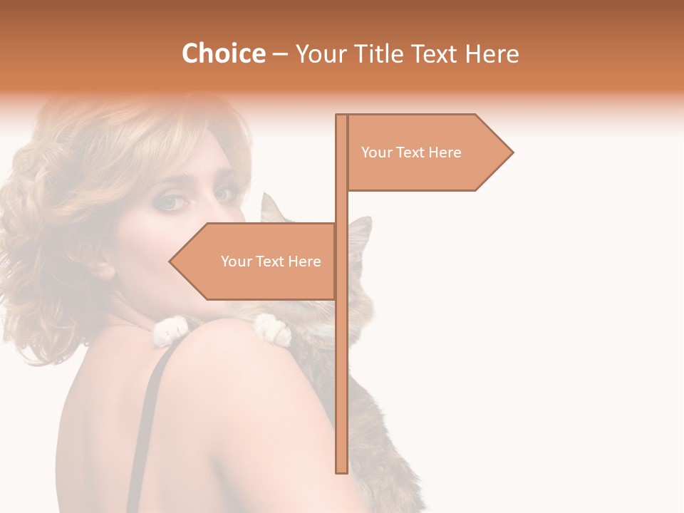 Pet Model Cat PowerPoint Template