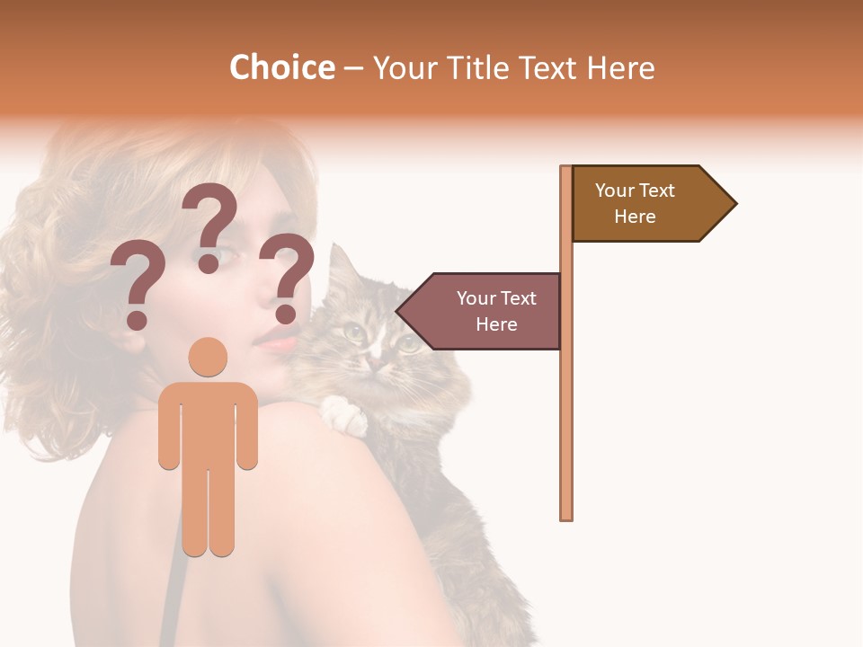 Pet Model Cat PowerPoint Template