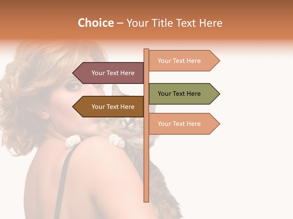 Pet Model Cat PowerPoint Template