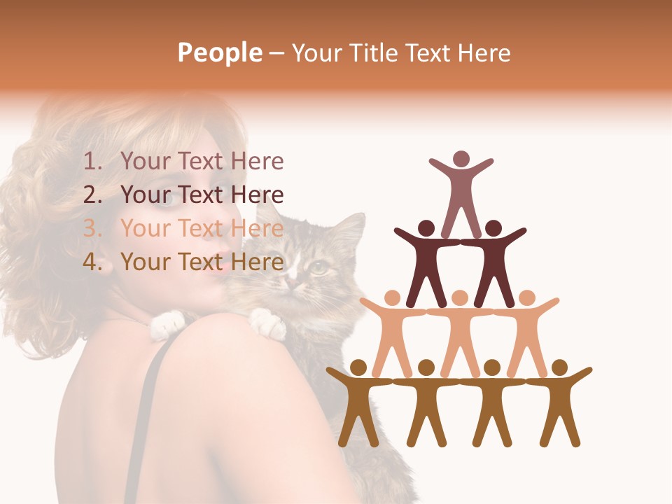 Pet Model Cat PowerPoint Template