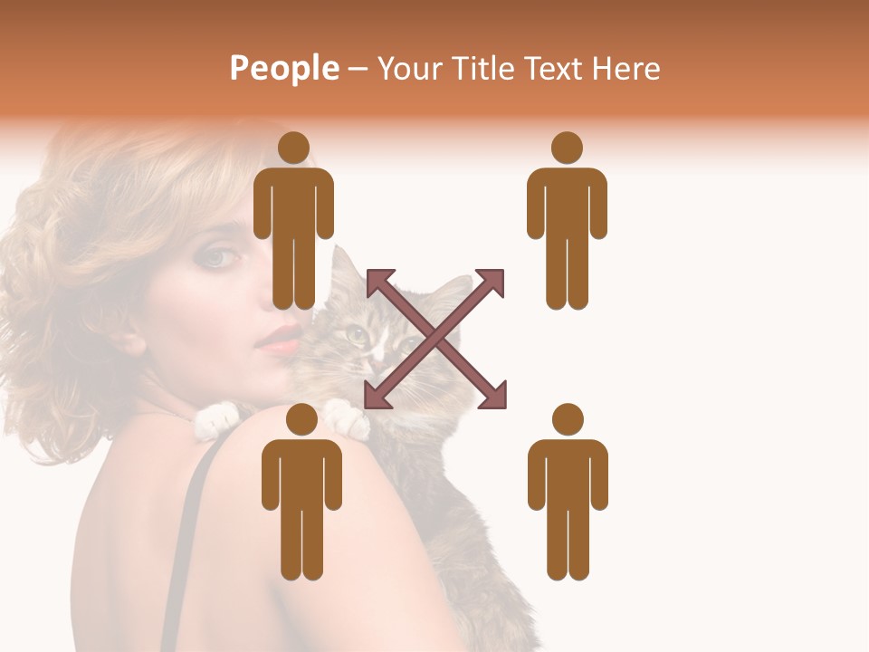 Pet Model Cat PowerPoint Template