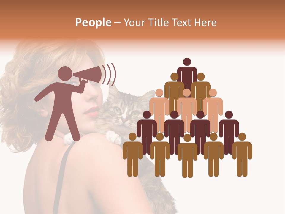 Pet Model Cat PowerPoint Template