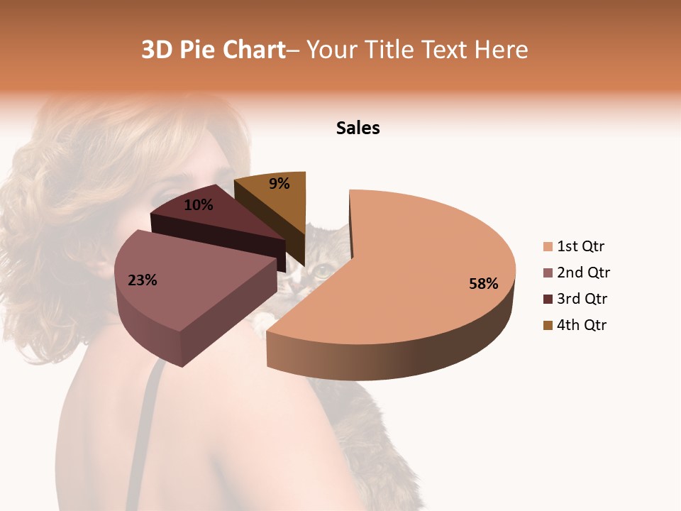 Pet Model Cat PowerPoint Template