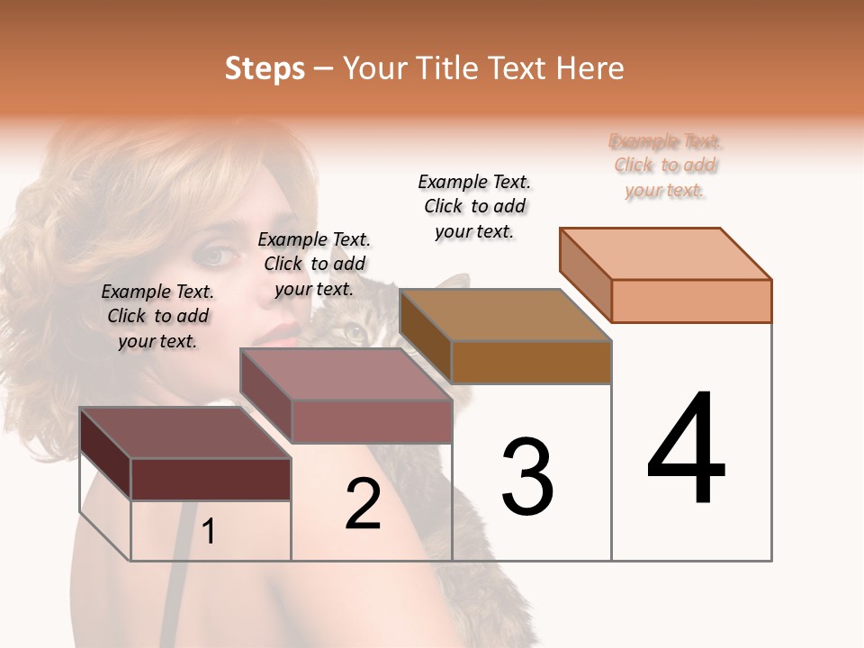 Pet Model Cat PowerPoint Template