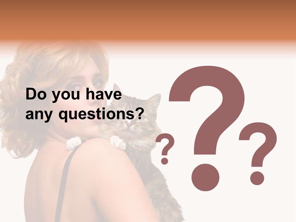 Pet Model Cat PowerPoint Template