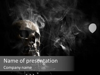 Anatomy Smoke Mist PowerPoint Template