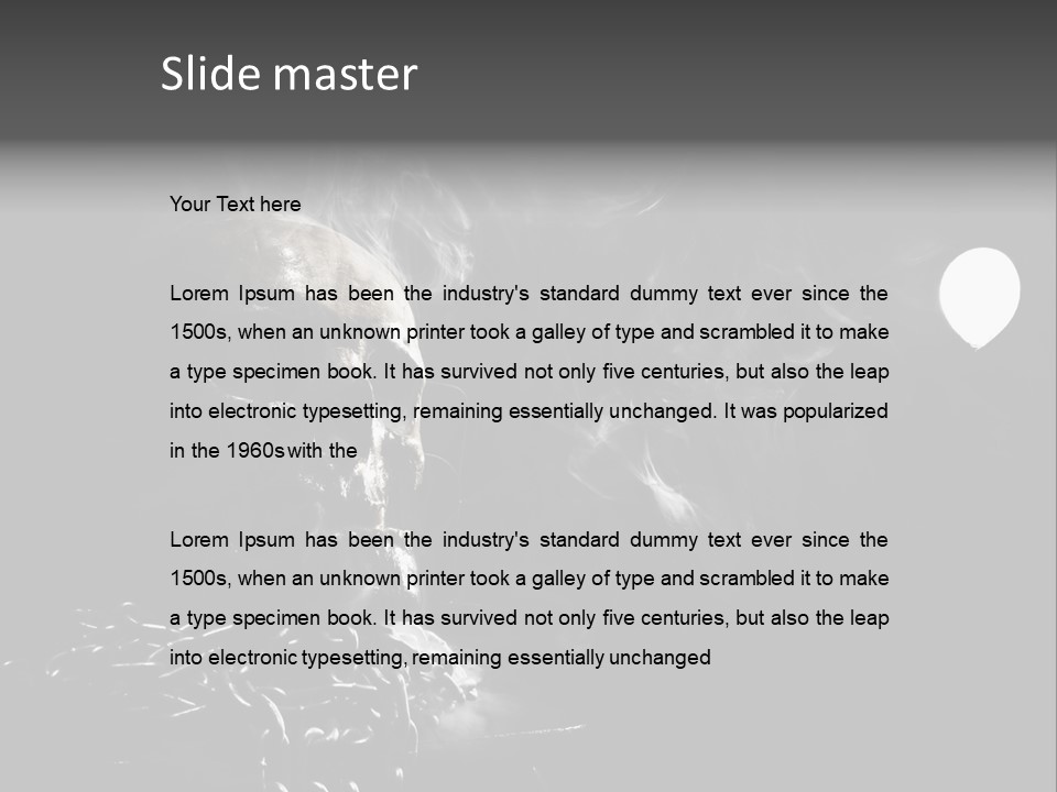 Anatomy Smoke Mist PowerPoint Template