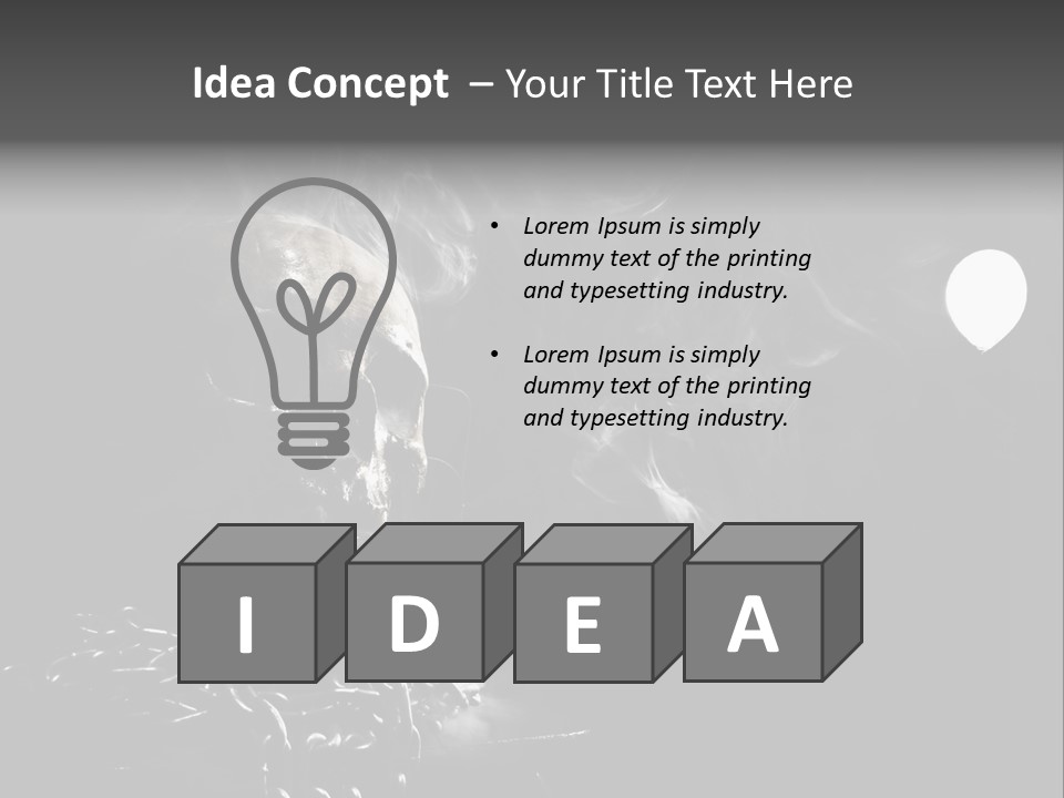 Anatomy Smoke Mist PowerPoint Template