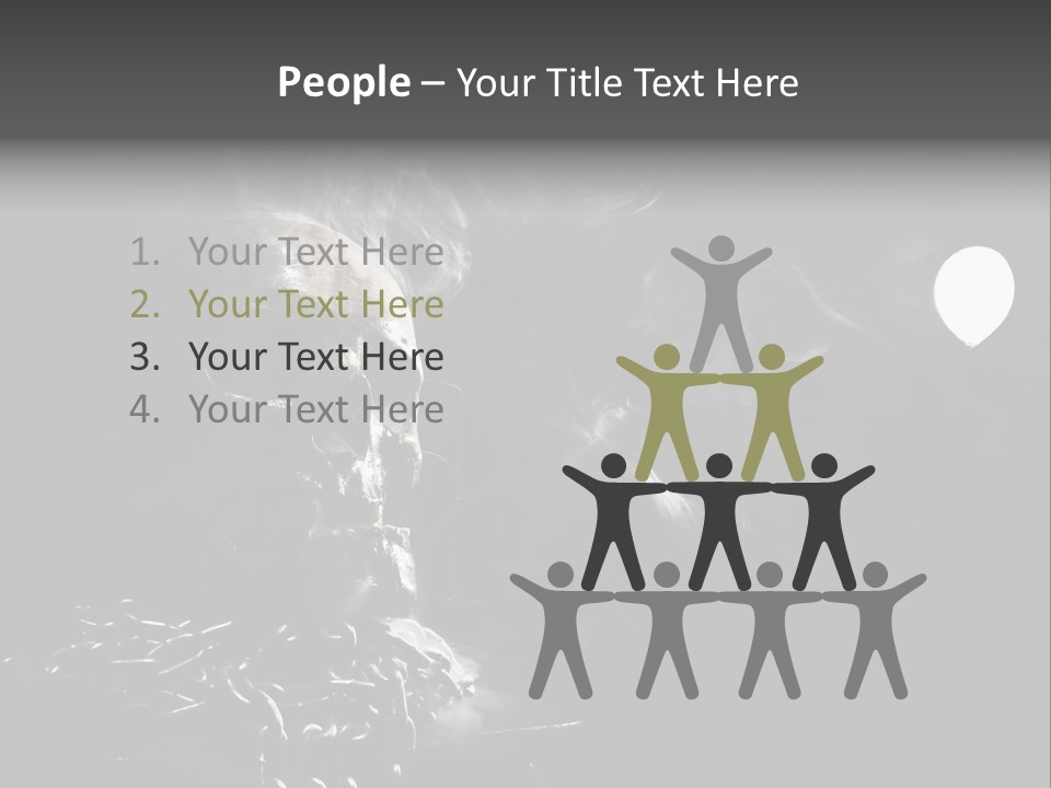 Anatomy Smoke Mist PowerPoint Template