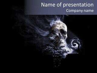 Human Mist Afraid PowerPoint Template