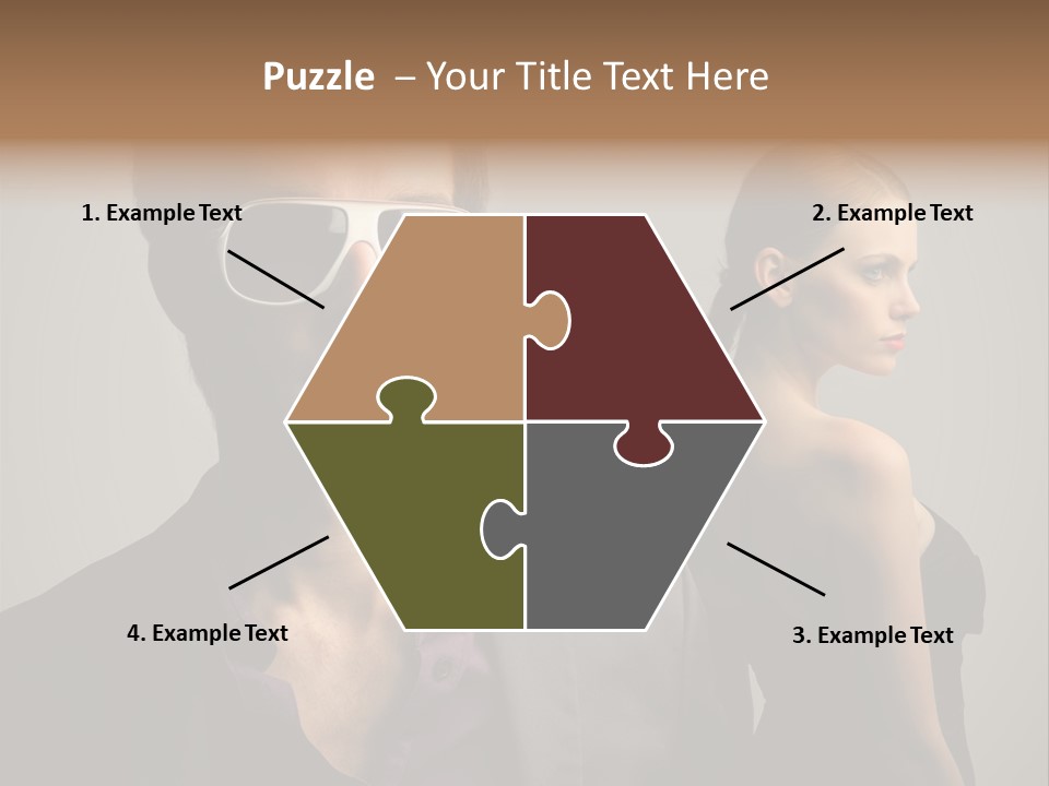 Sexy Girl Sunglasses PowerPoint Template