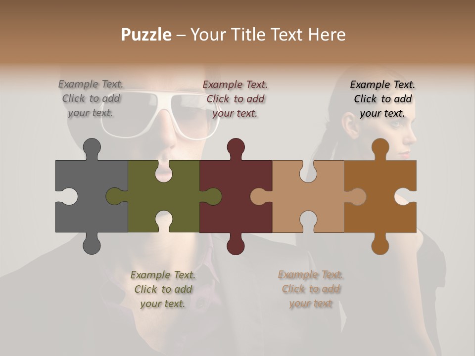 Sexy Girl Sunglasses PowerPoint Template