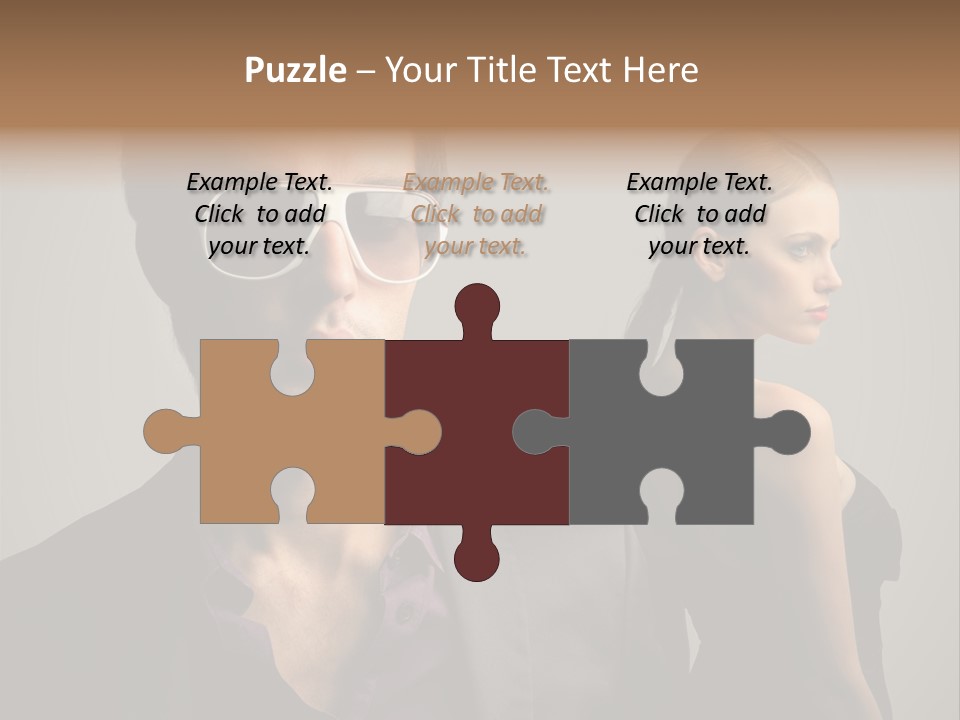 Sexy Girl Sunglasses PowerPoint Template