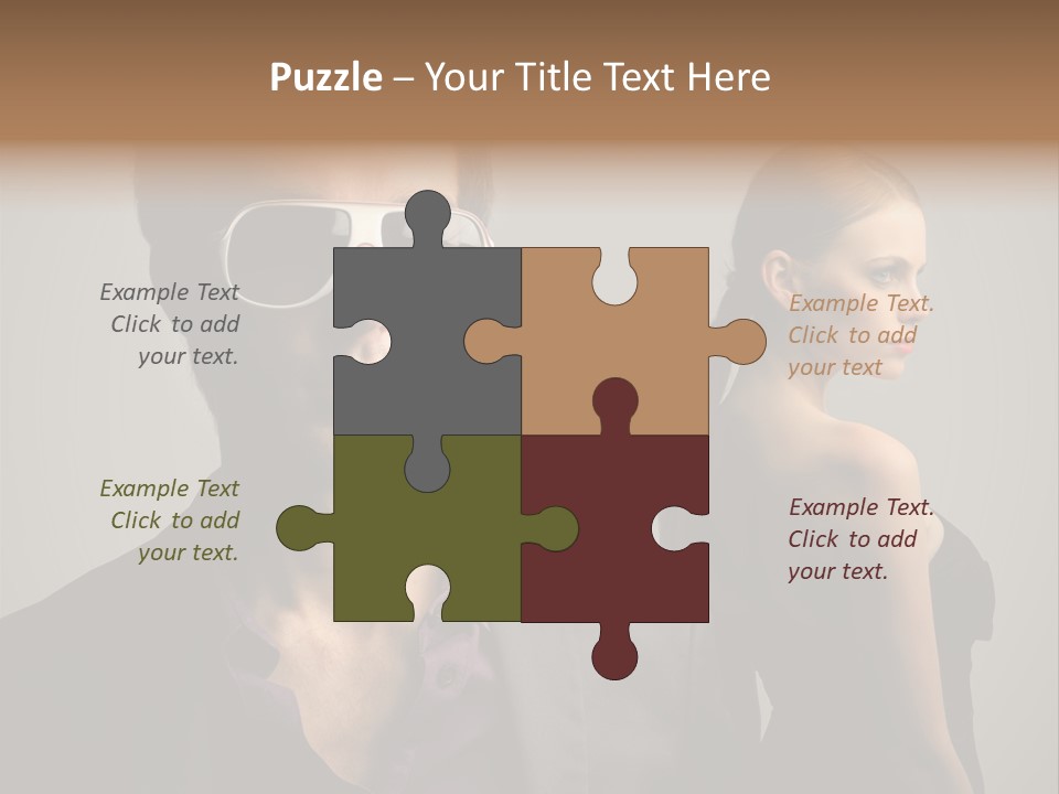 Sexy Girl Sunglasses PowerPoint Template