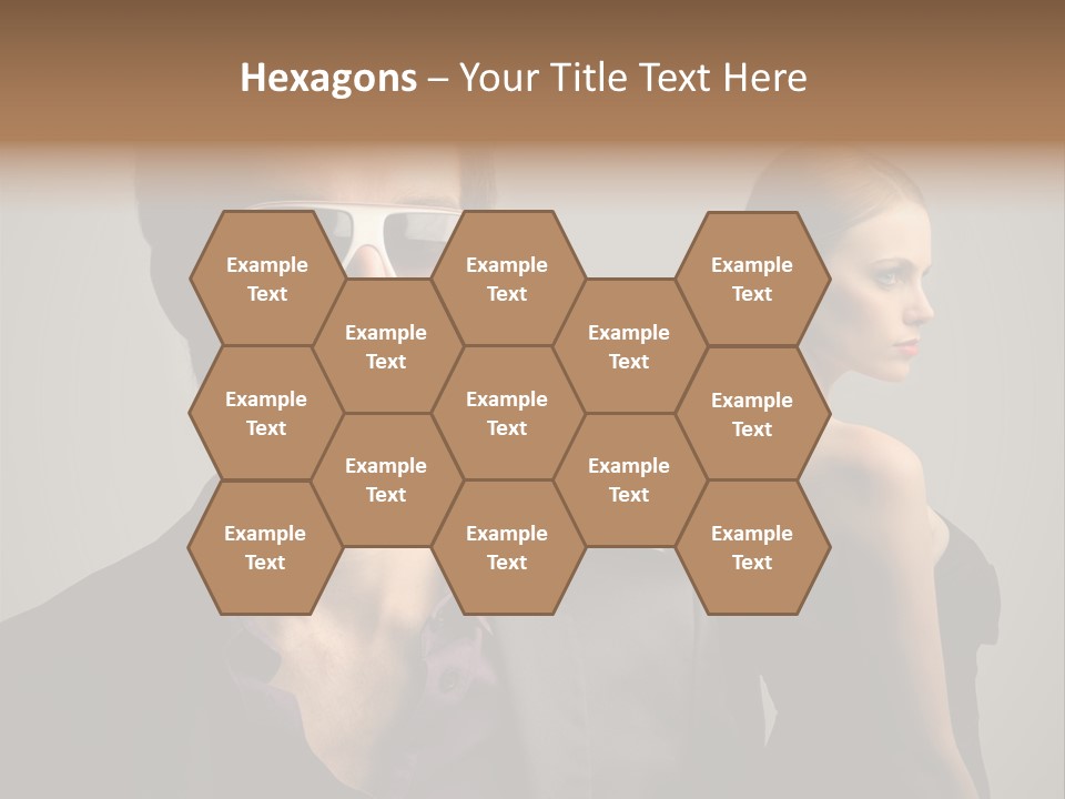 Sexy Girl Sunglasses PowerPoint Template