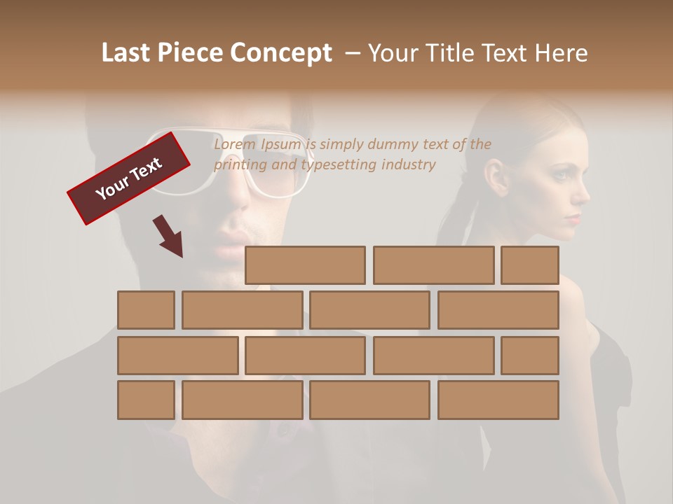 Sexy Girl Sunglasses PowerPoint Template