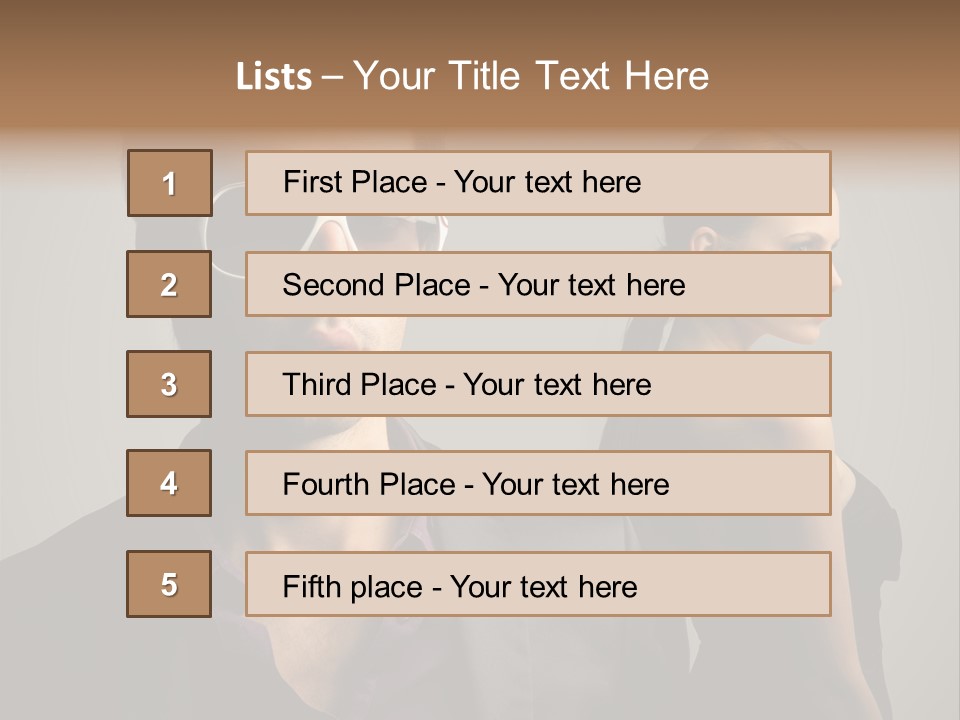 Sexy Girl Sunglasses PowerPoint Template