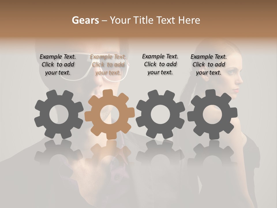 Sexy Girl Sunglasses PowerPoint Template