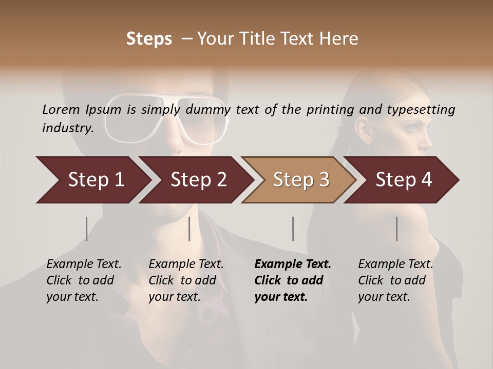 Sexy Girl Sunglasses PowerPoint Template