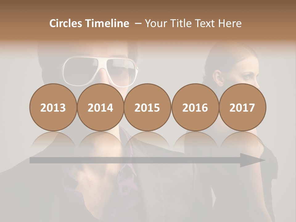 Sexy Girl Sunglasses PowerPoint Template