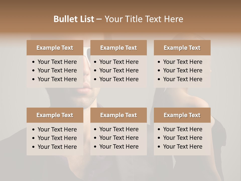 Sexy Girl Sunglasses PowerPoint Template