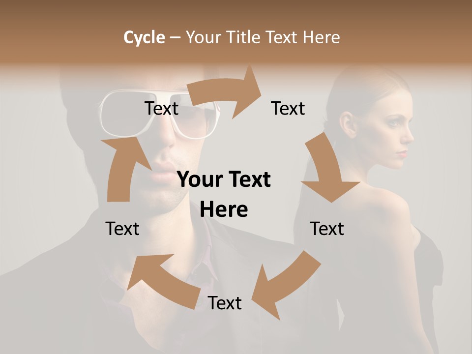 Sexy Girl Sunglasses PowerPoint Template