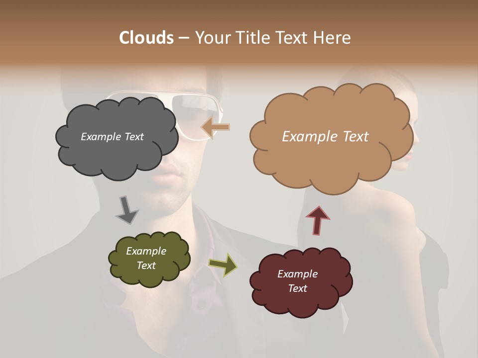 Sexy Girl Sunglasses PowerPoint Template