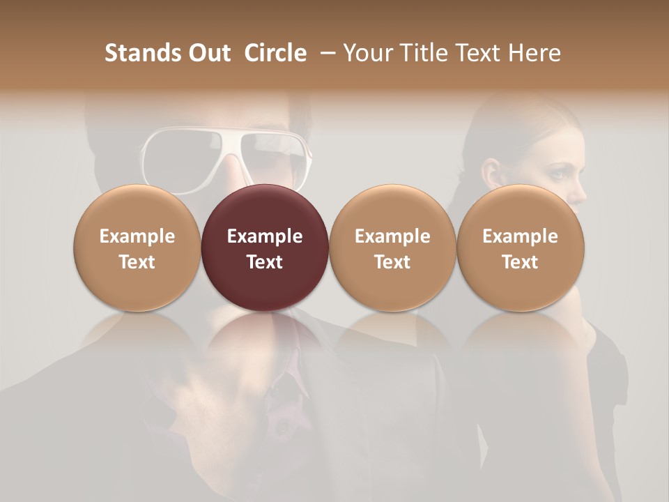 Sexy Girl Sunglasses PowerPoint Template