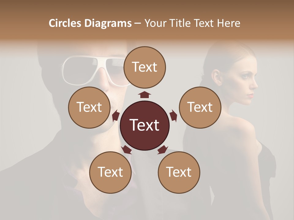 Sexy Girl Sunglasses PowerPoint Template