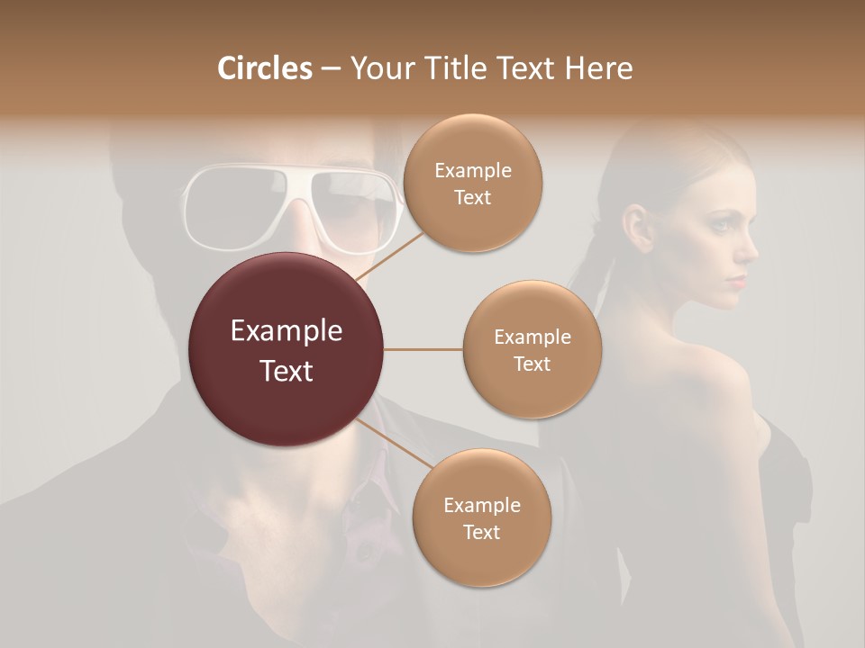 Sexy Girl Sunglasses PowerPoint Template