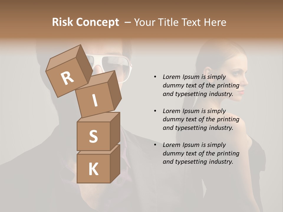 Sexy Girl Sunglasses PowerPoint Template