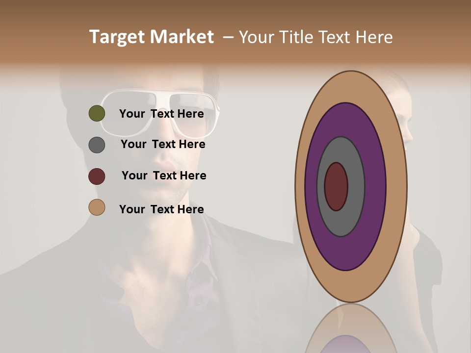 Sexy Girl Sunglasses PowerPoint Template