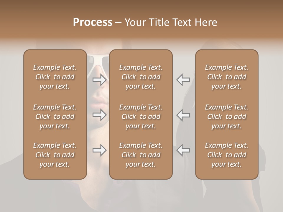 Sexy Girl Sunglasses PowerPoint Template