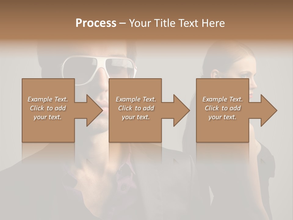 Sexy Girl Sunglasses PowerPoint Template