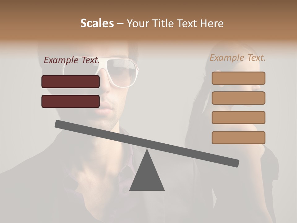 Sexy Girl Sunglasses PowerPoint Template